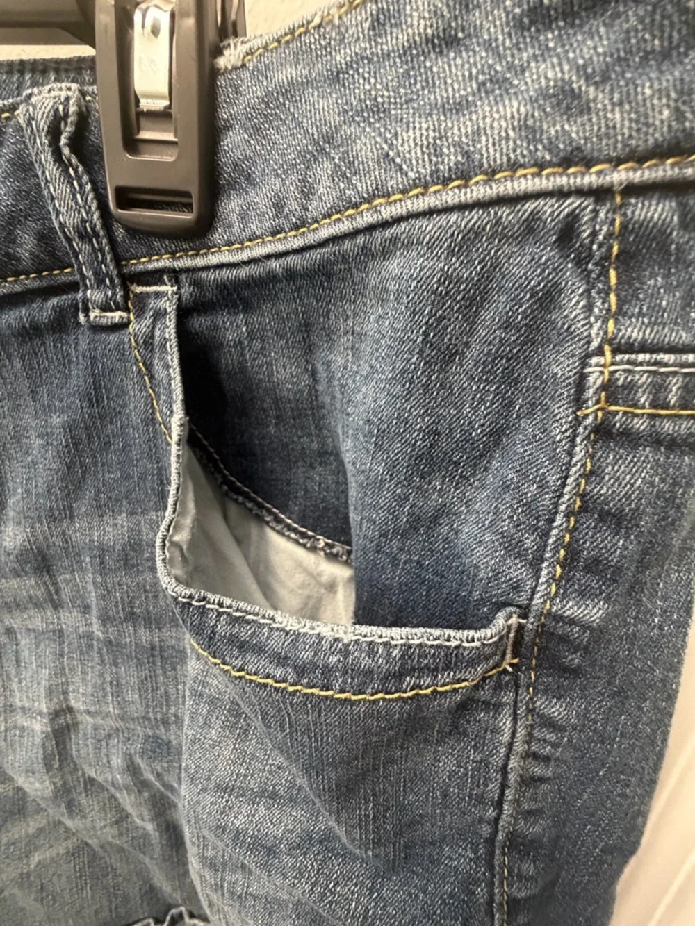 Lane Bryant Dark Blue Denim Jean Shorts - Picture 3 of 4